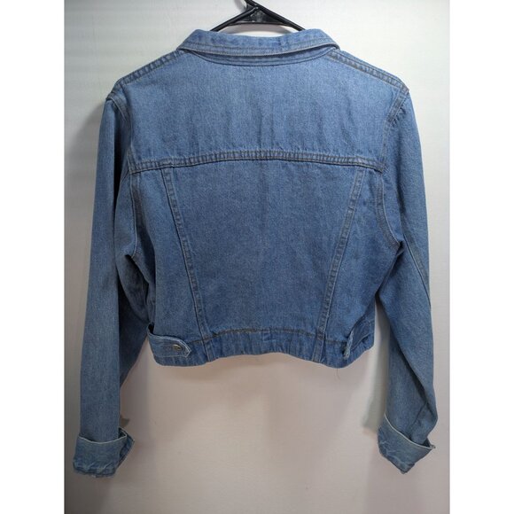 Vintage Desert West Denim Jacket Cropped Button Front Western Style, Size M - Picture 9 of 9
